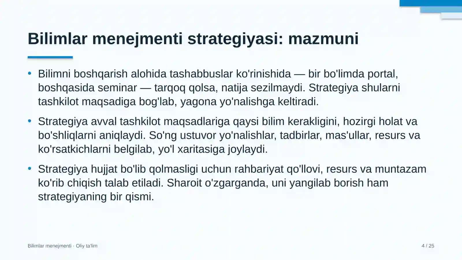 umumta'lim maktablarida bilimlar menejmenti strategiyasini ishlab chiqish 5393 4