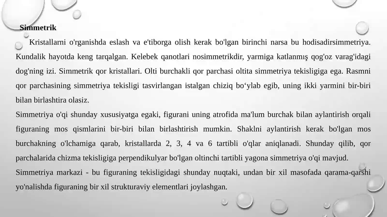 MINERALLARNING KRISTALLIK TUZILISHI 4
