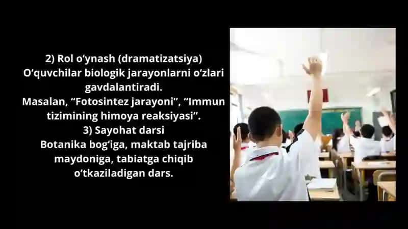 Biologiya darslarida noanʼanaviy usullarni qoʻllash metodologiyasi 4