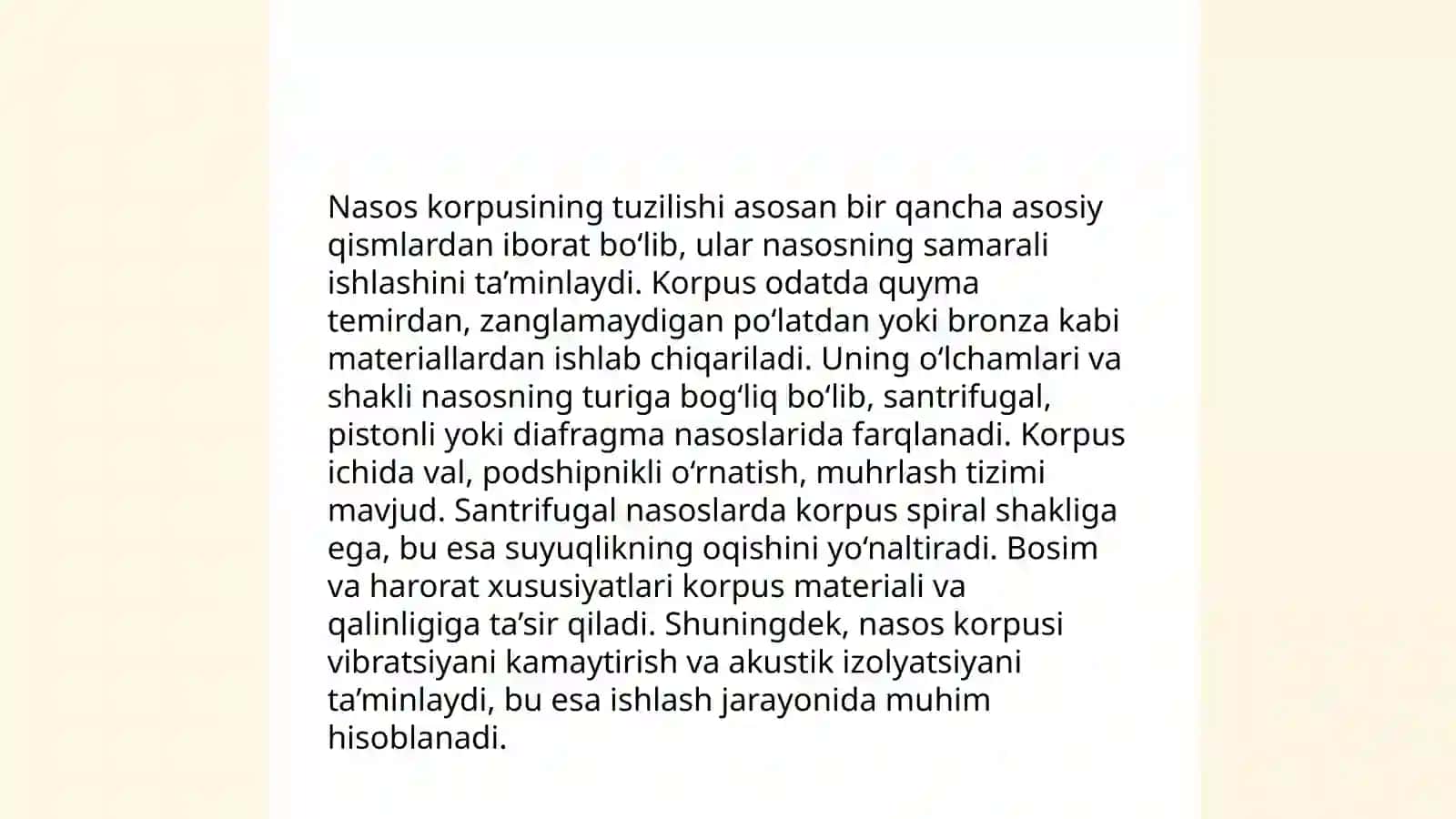 Markazdan qochma nasosning tuzilishi 4