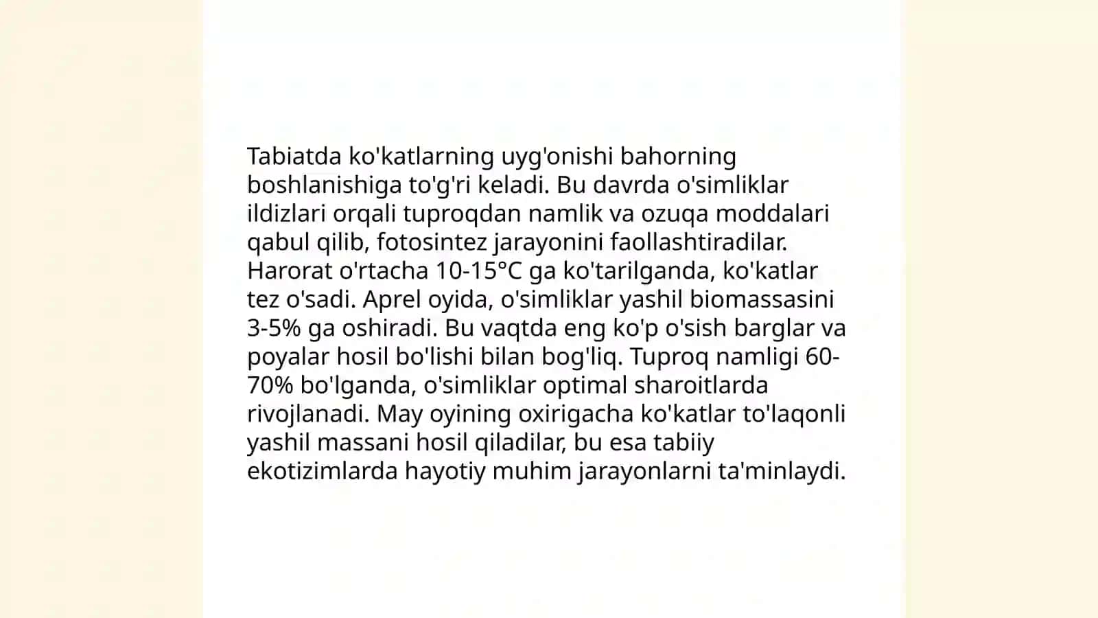 Bahorda tabiat manzarasi 4