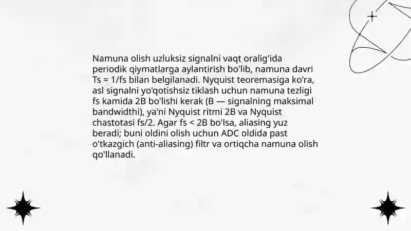 Raqamli signal ishlov berishning tarixi va rivojlanish bosqichlari 4