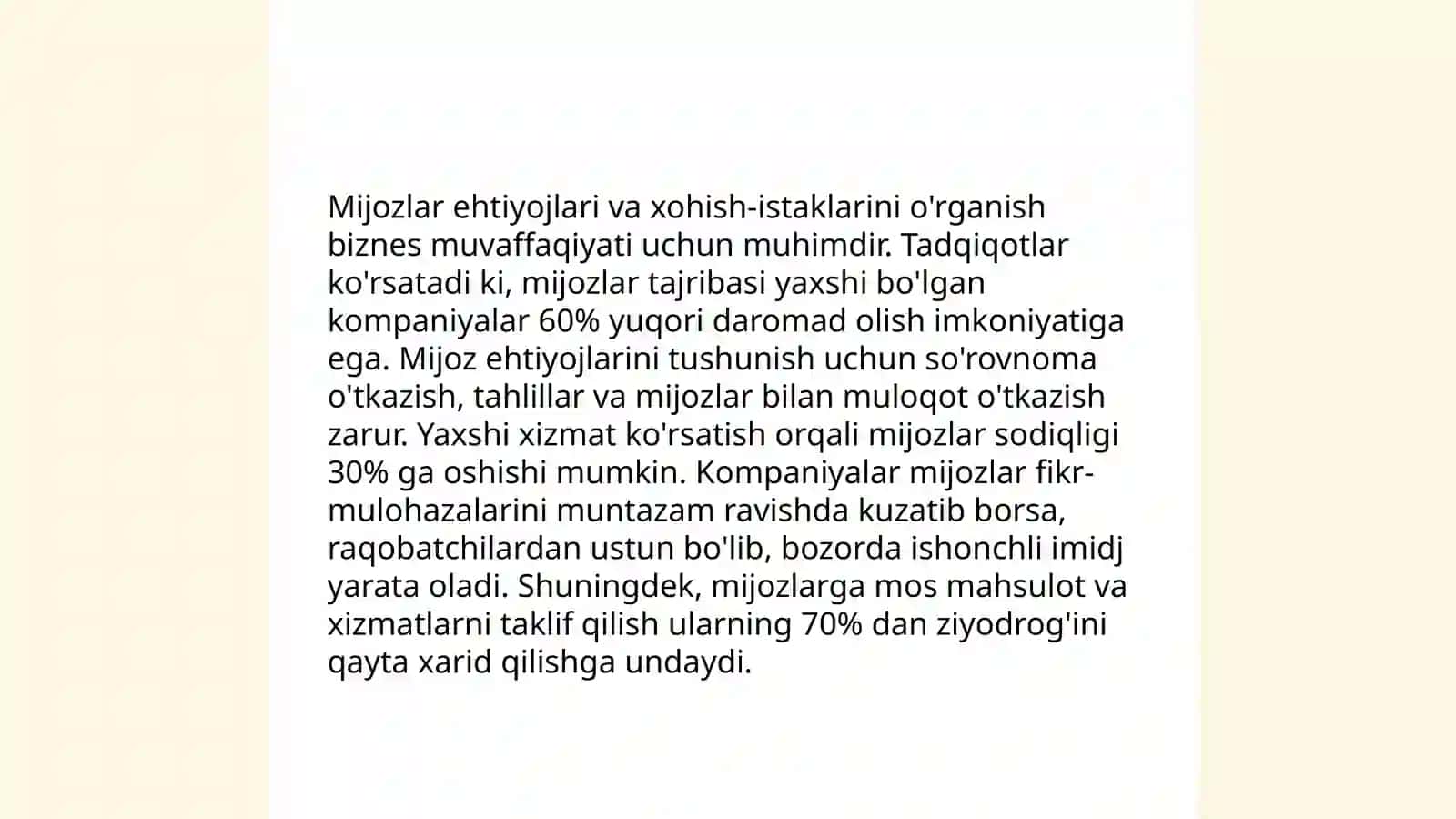 Turistik korxonaga oid marketing tadqiqotlari 4
