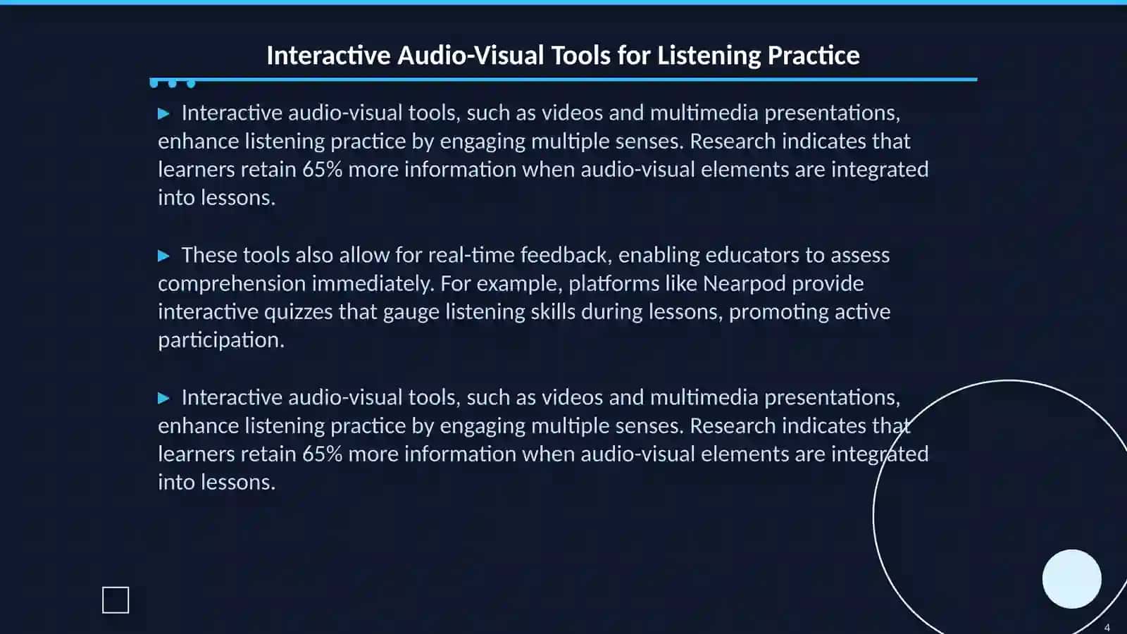 Modern Technologies in Teaching Listening 4