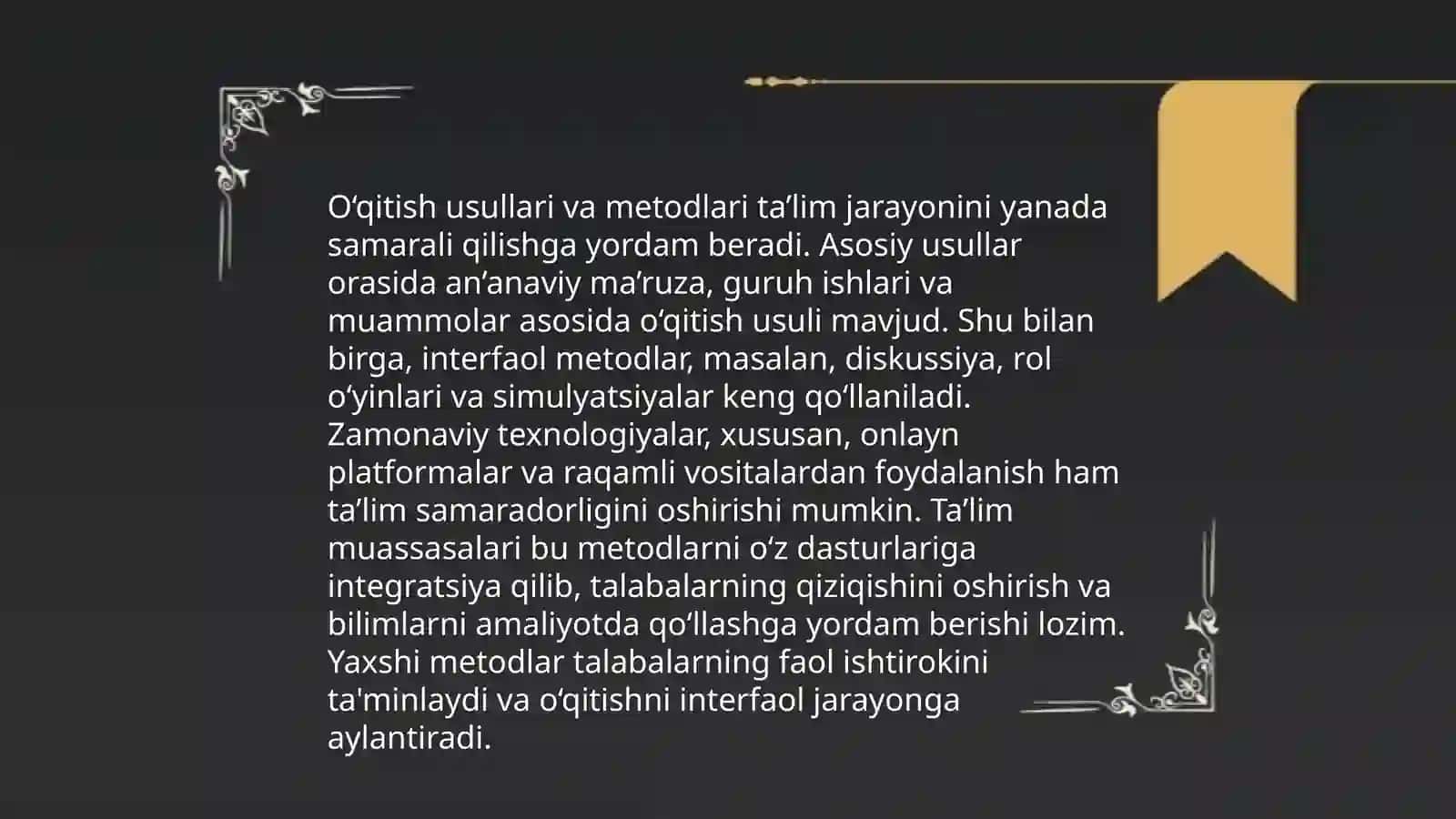 Talim jarayoni haqida 4