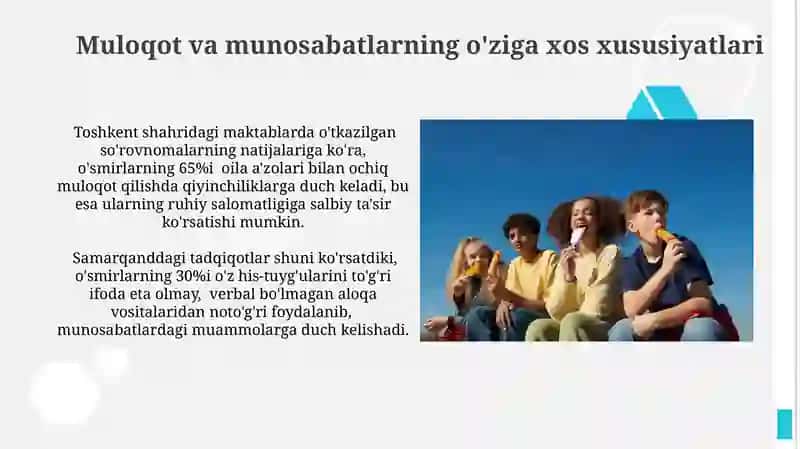 Erta o'smirlik davrida psixologik jarayonlar shakllanishi 4