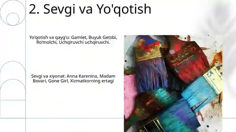 STO‘ uchun mavzular bo‘yicha badiiy asarlar ro'yxatini tuzish 4