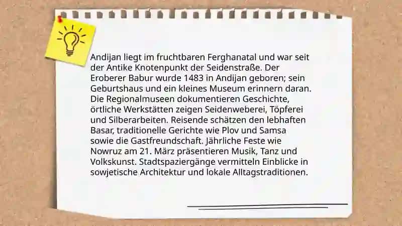 Reisen durch Andijanz 4