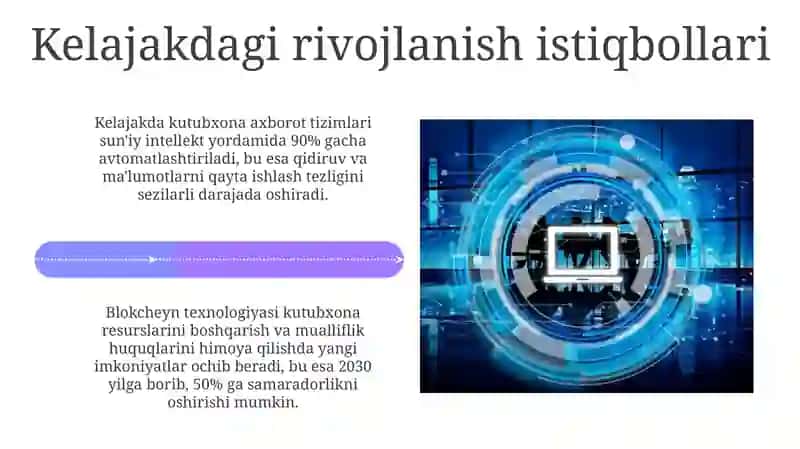 Avtomatlashtirilgan Kutubxona Axborot Tizimlari va Tarmoqlari 4