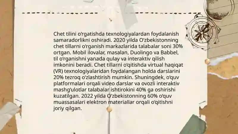 Chet tilini o'rgatish bo'yicha amaliy tadqiqotlar 4