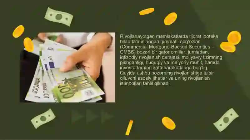Rivojlanayotgan mamlakatlarda tijorat ipoteka bilan ta’minlangan qimmatli qog‘ozlar bozorining tahlili 4
