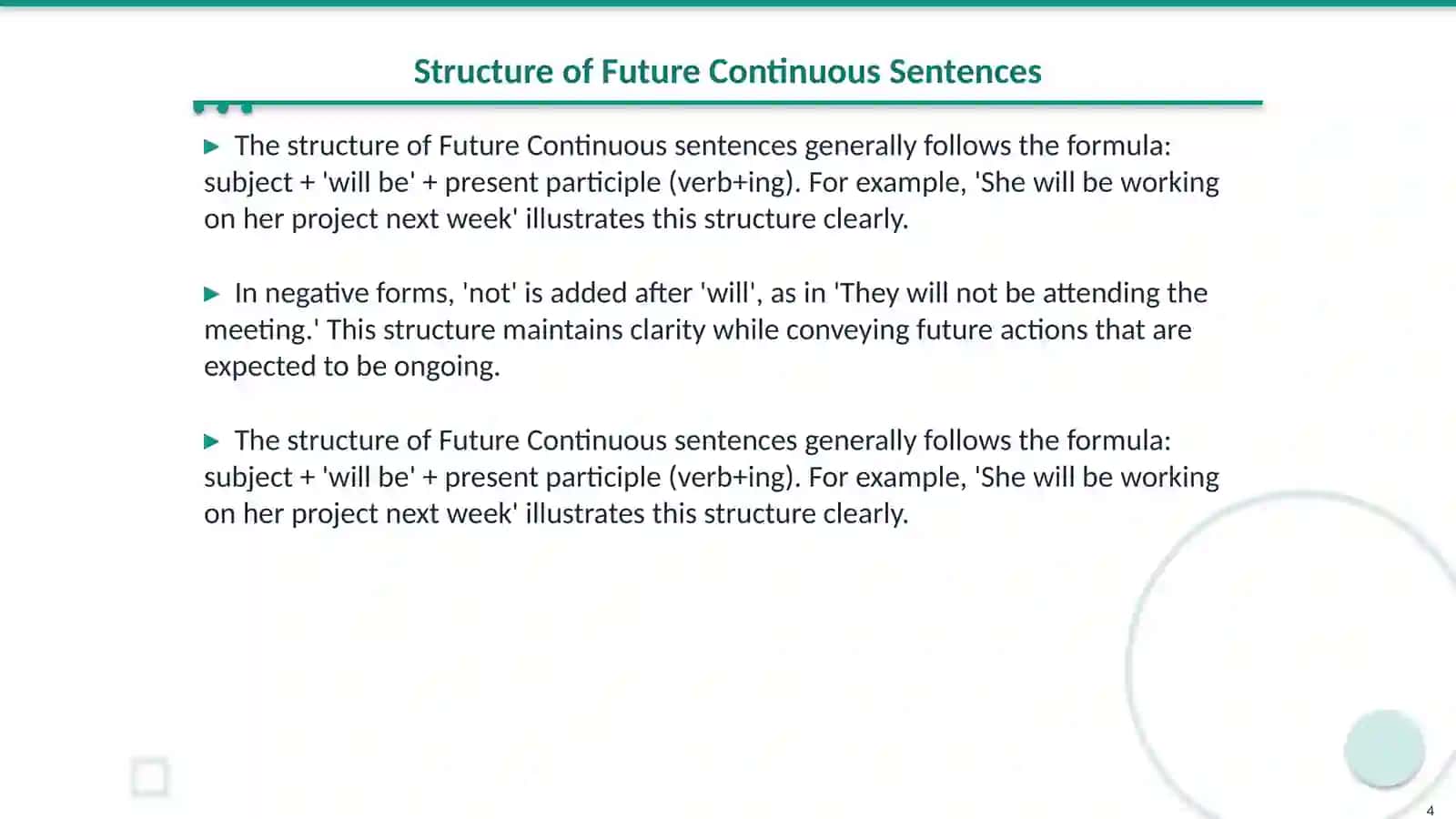 Future Continuous 4