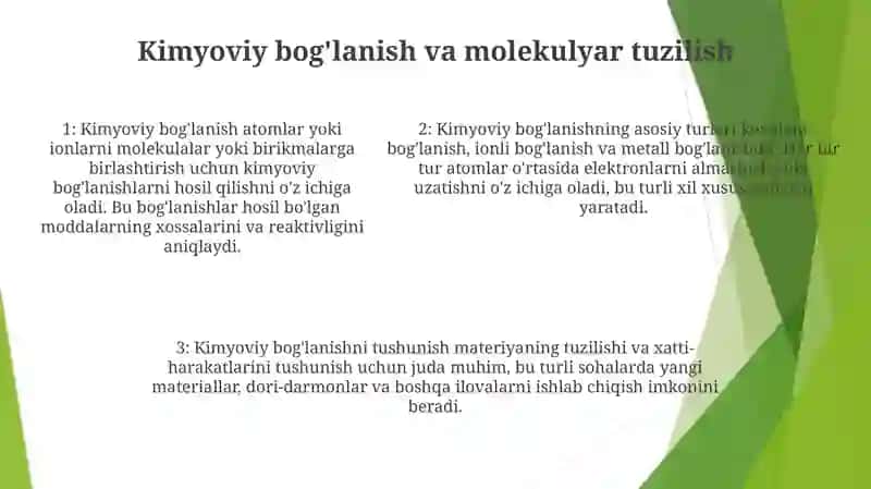 Anorganik Kimyo Fanining Asosiy Qonunlari Hamda Ularning Ahamiyati Haqida Ma'Lumotlar Yozish 4