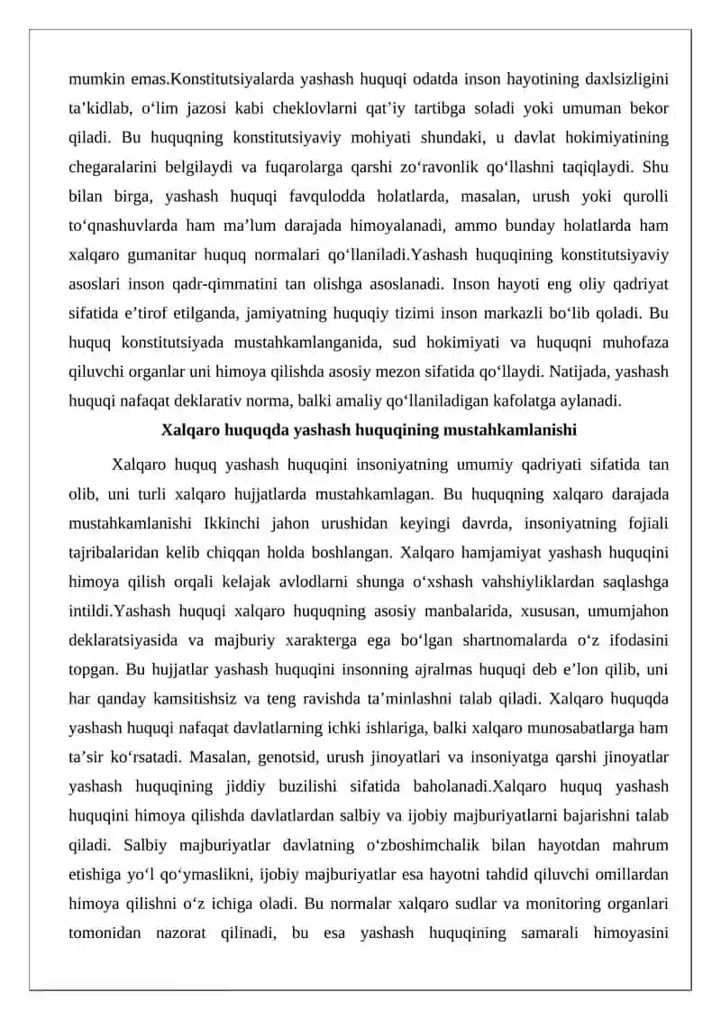 Yashash huquqini amalda ta’minlash 4