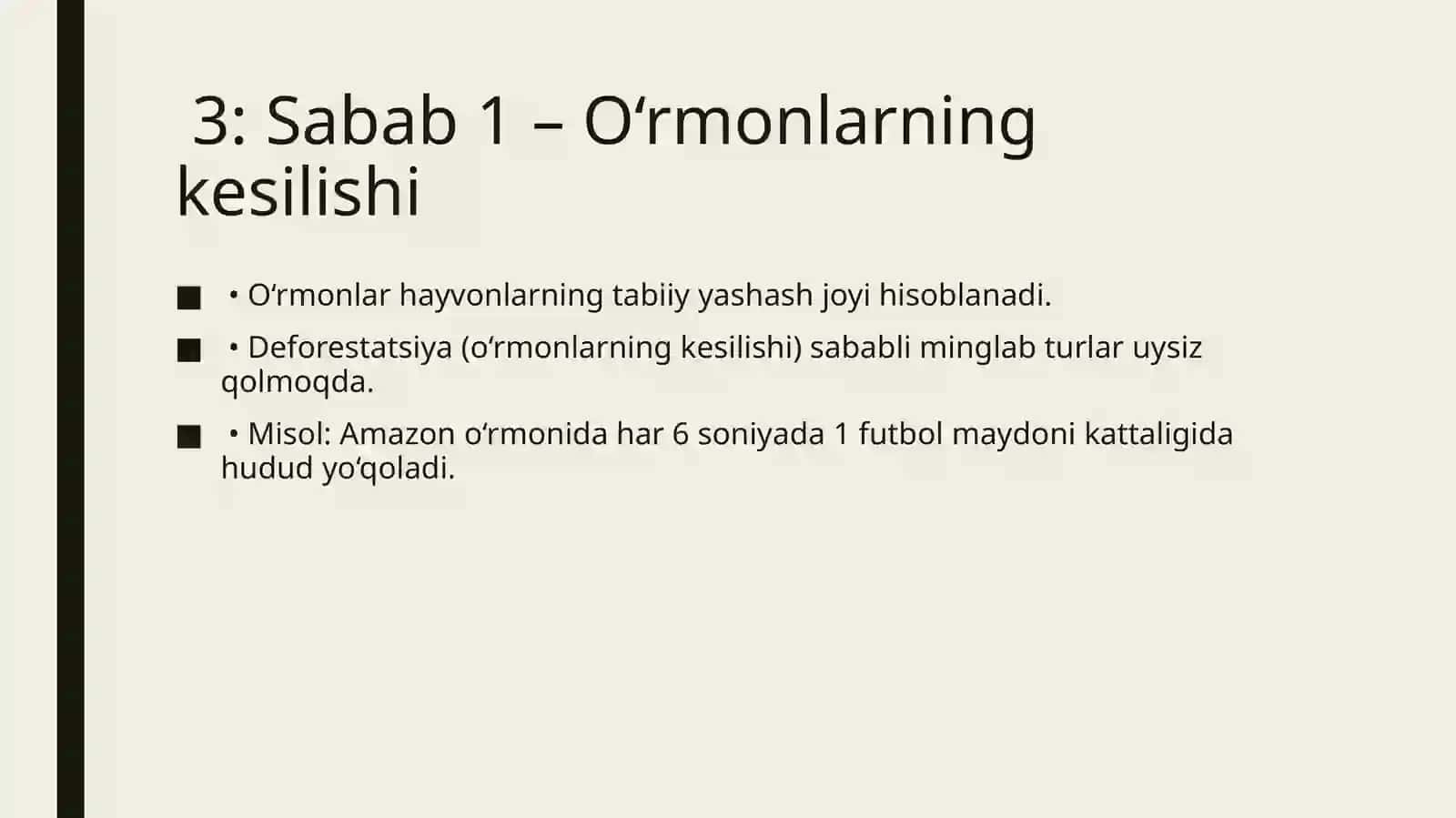 Yovvoyi hayvonlar va o‘simliklarning yo‘qolibborishi 4