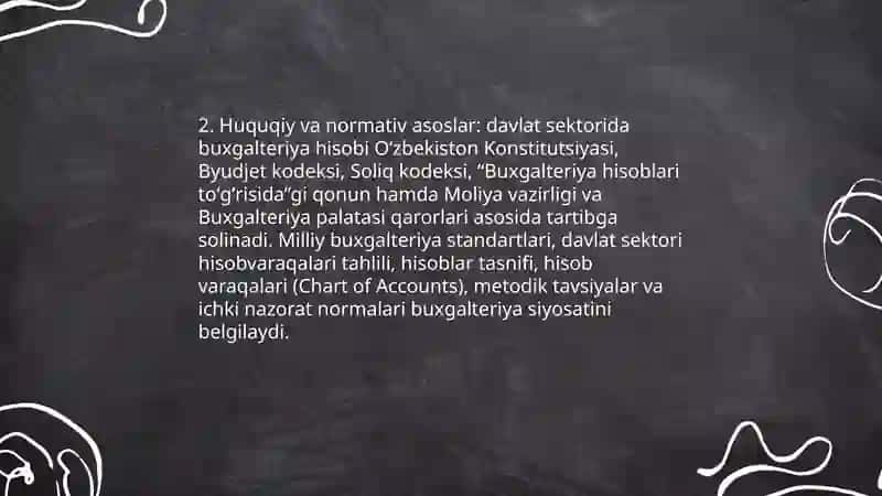 Davlat sektorida buxgalteriya hisobi 4