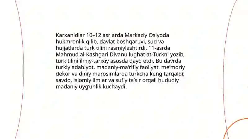 Samanidlar davrida Buxoro va Samarqand madaniy markazlarining uygʻonishi 4
