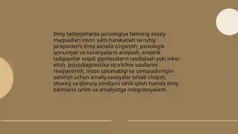 Psixologiya fanining maqsad va vazifalari 4