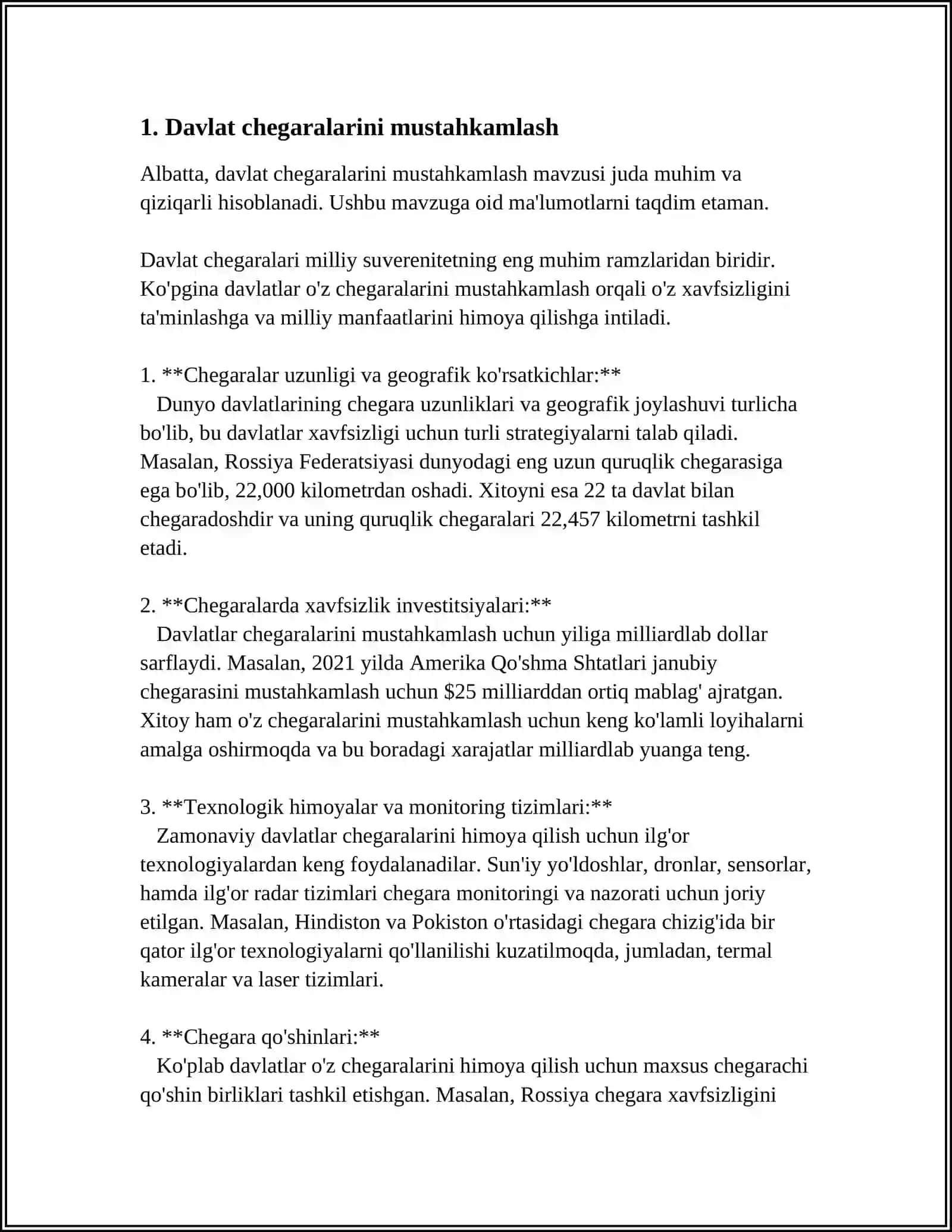 MILLIY XAVFSIZLIKNI TAʼMINLASH BORASIDA AMALGA OSHIRILAYOTGAN ISHLAR 4