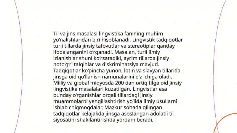 Til va jins munosabati 4