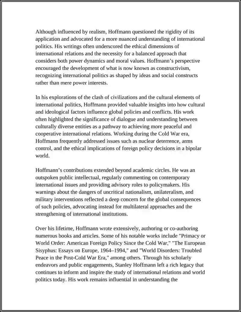 STENLI XOFFMANNING ''JAHON SIYOSATIGA NAZAR'' REFERAT 4
