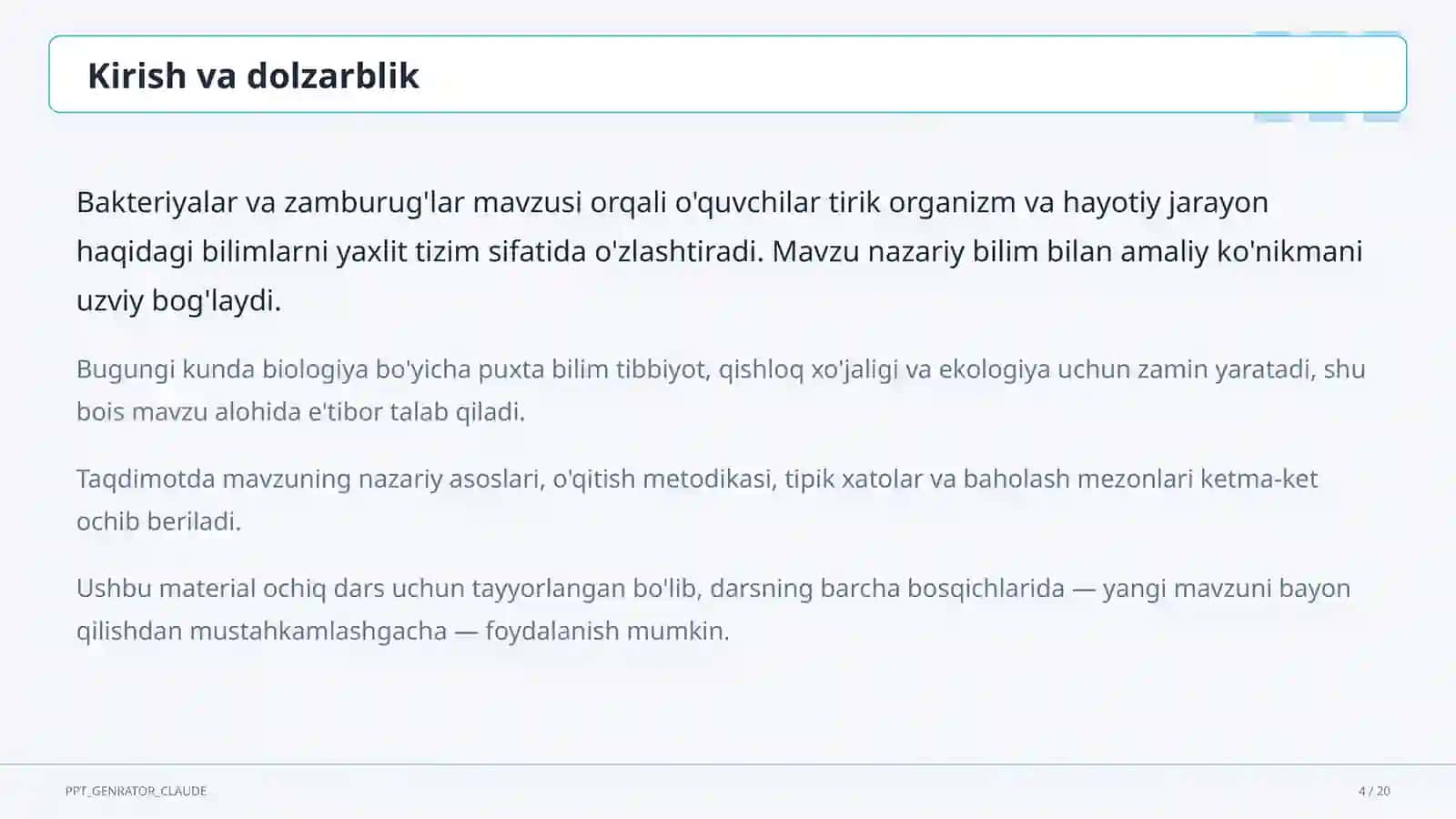 Bakteriyalar va zamburug'lar (6-sinf) 4