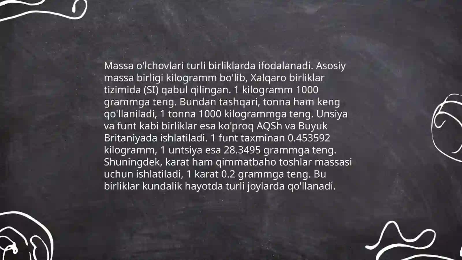 Asosiy miqdorlar 4