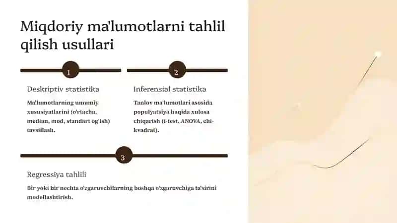 Statistik tadqiqotlar natijalarini baholash usullari 4