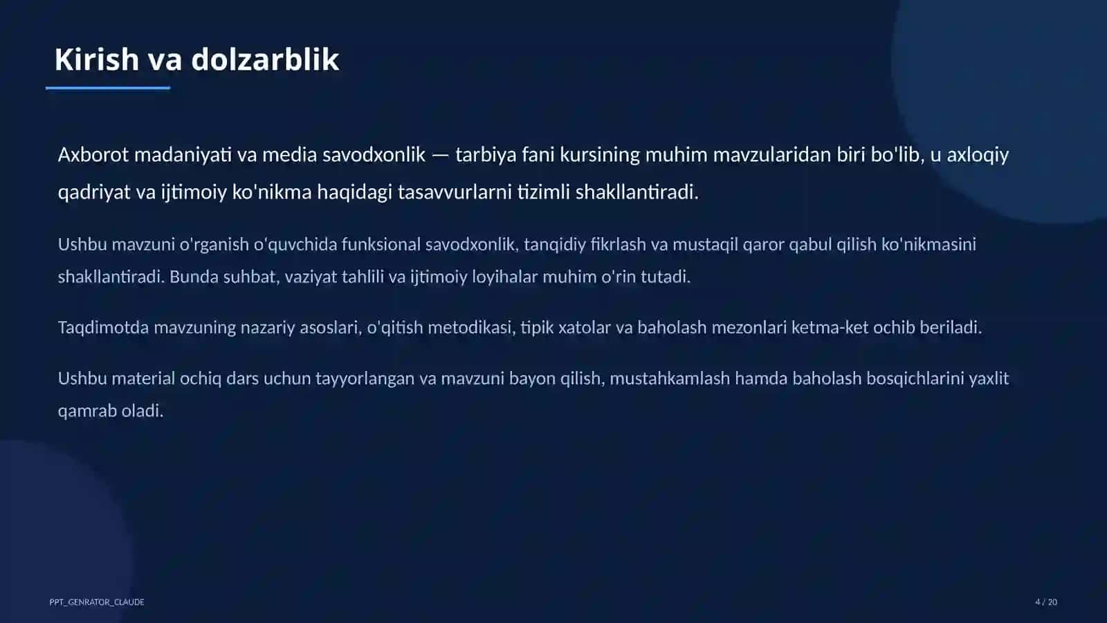 Axborot madaniyati va media savodxonlik (9-sinf) 4