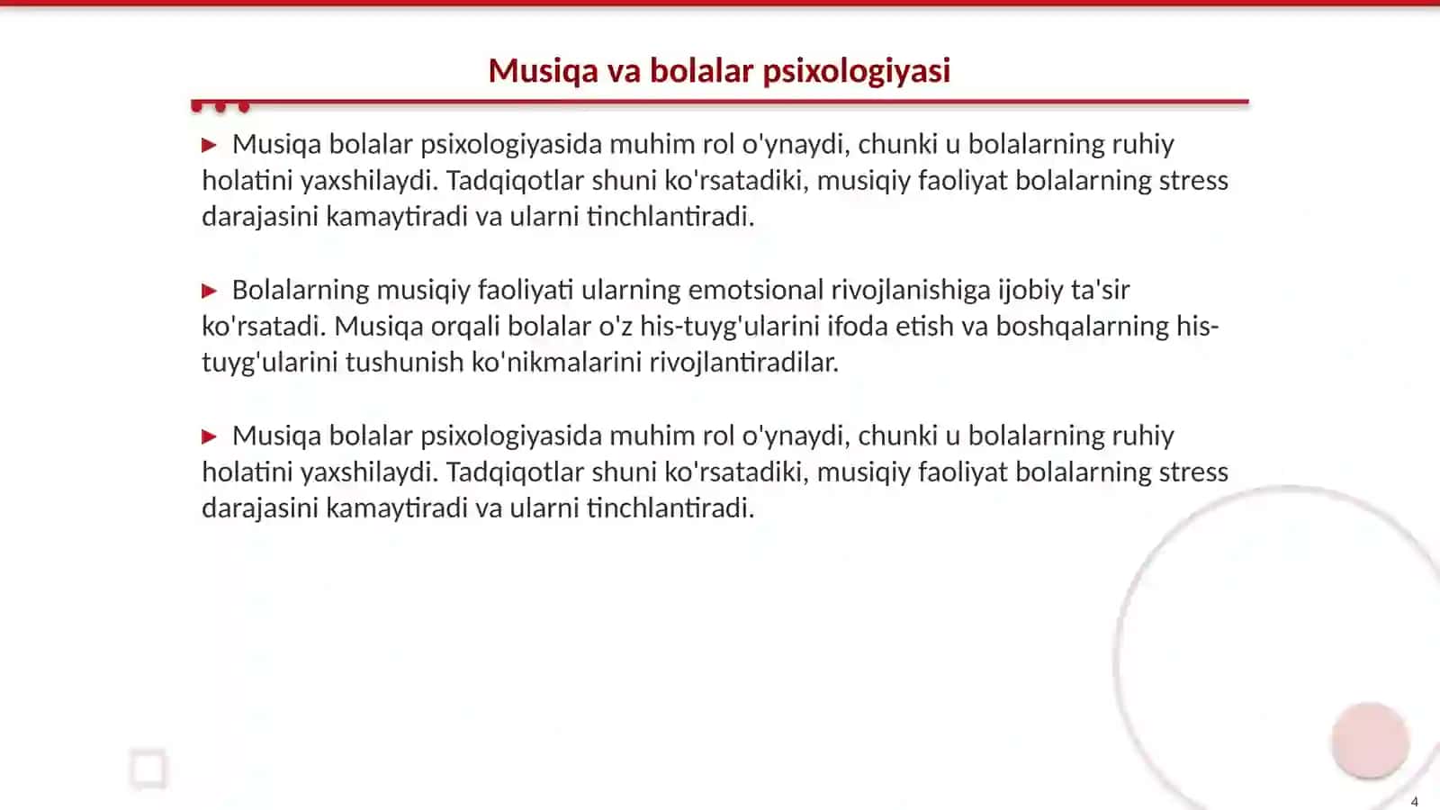 Bolalarning mustaqil musiqiy faoliyati 4