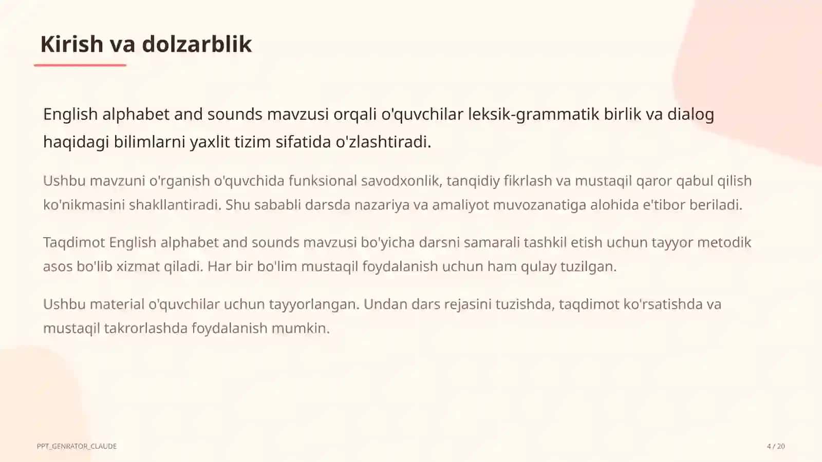 Ingliz tili (1–11) 4