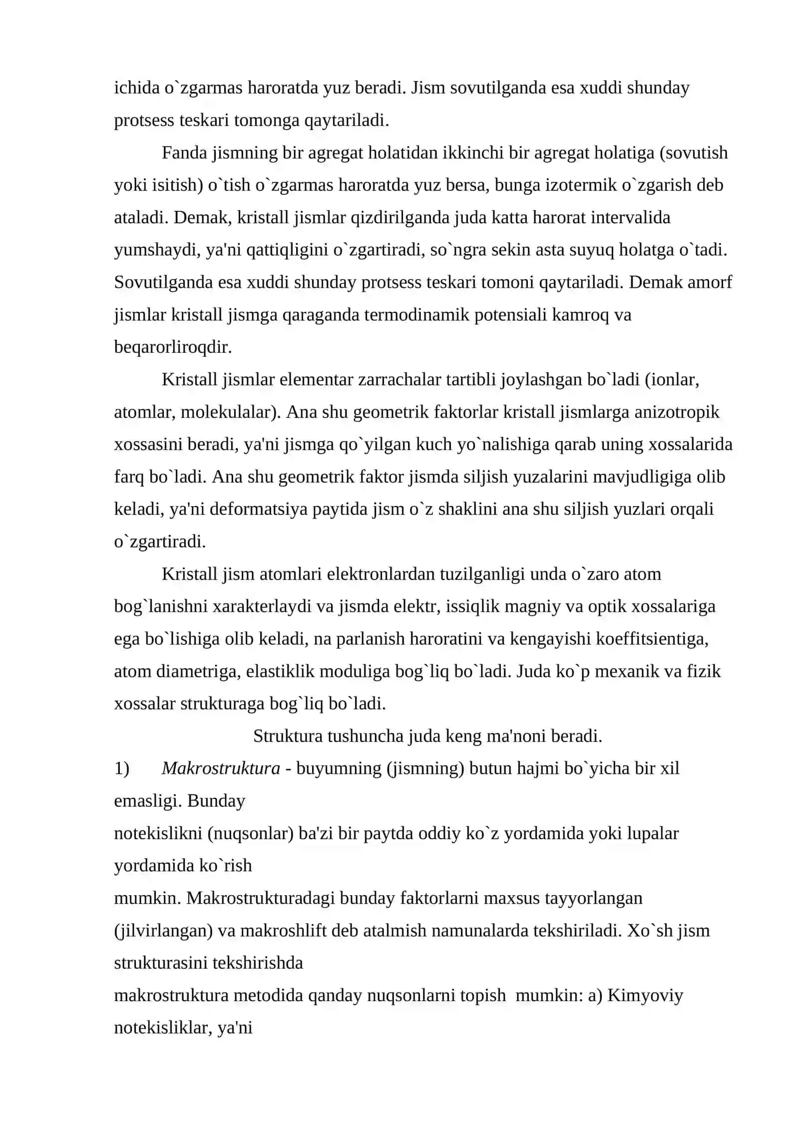 Minerallarning kristallik tuzilishi 4