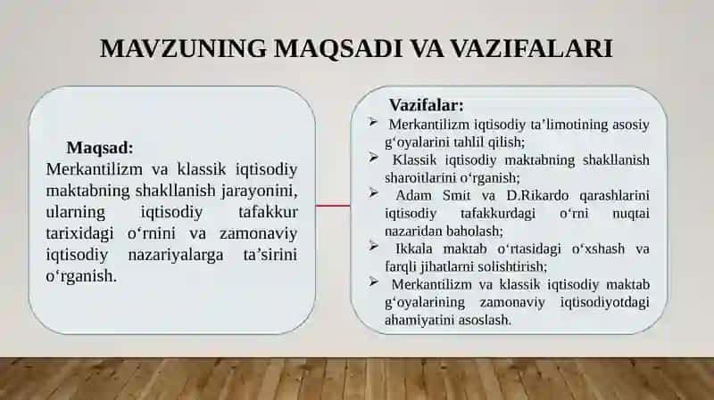 Merkantilizm iqtisodiy ta’limoti. Klassik maktabning vujudga kelishi 4