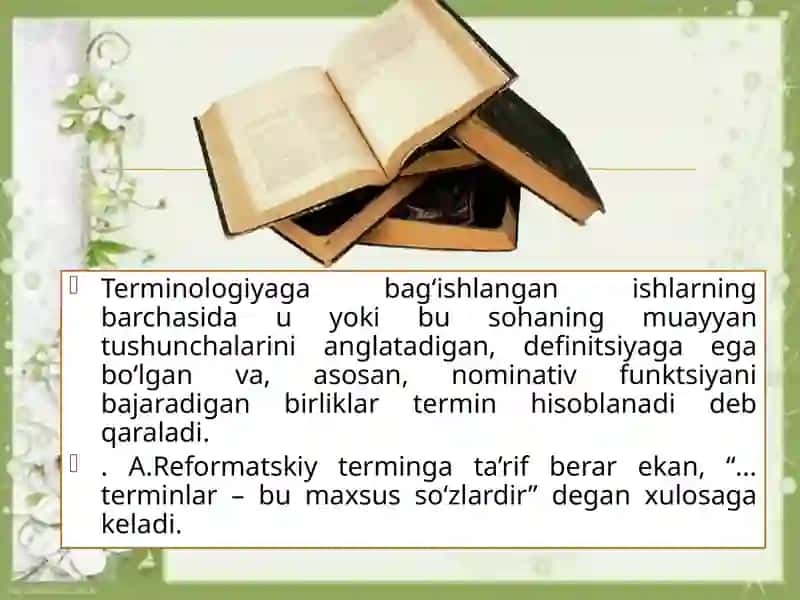 TIL VA TERMINOLOGIYA 4