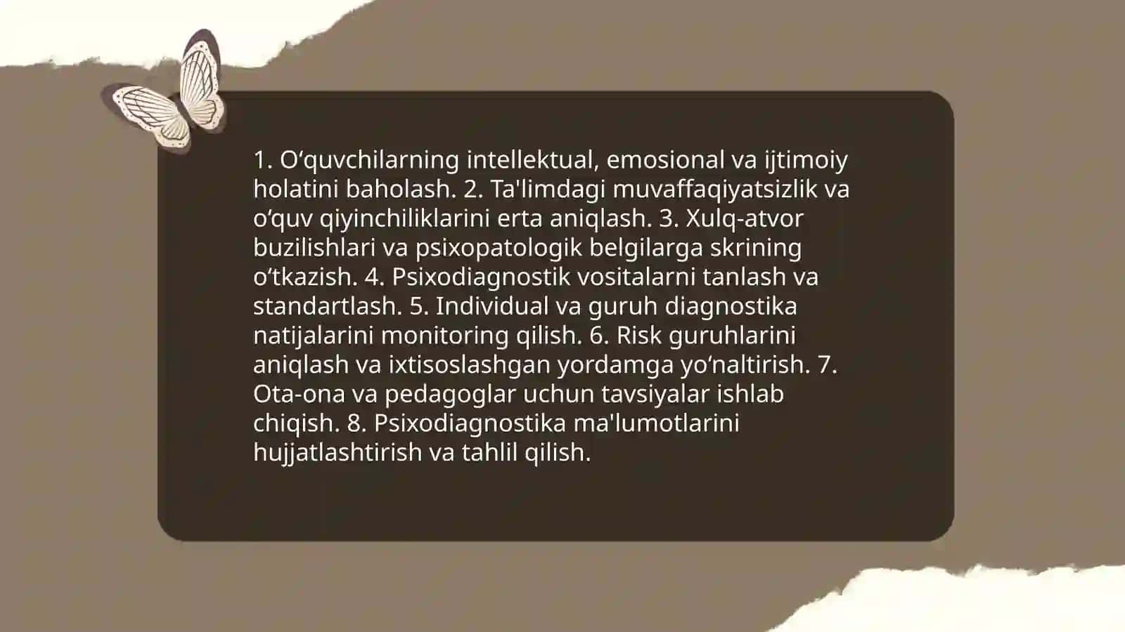 Ta'lim muassasalarida psixologik xizmat kursi 4