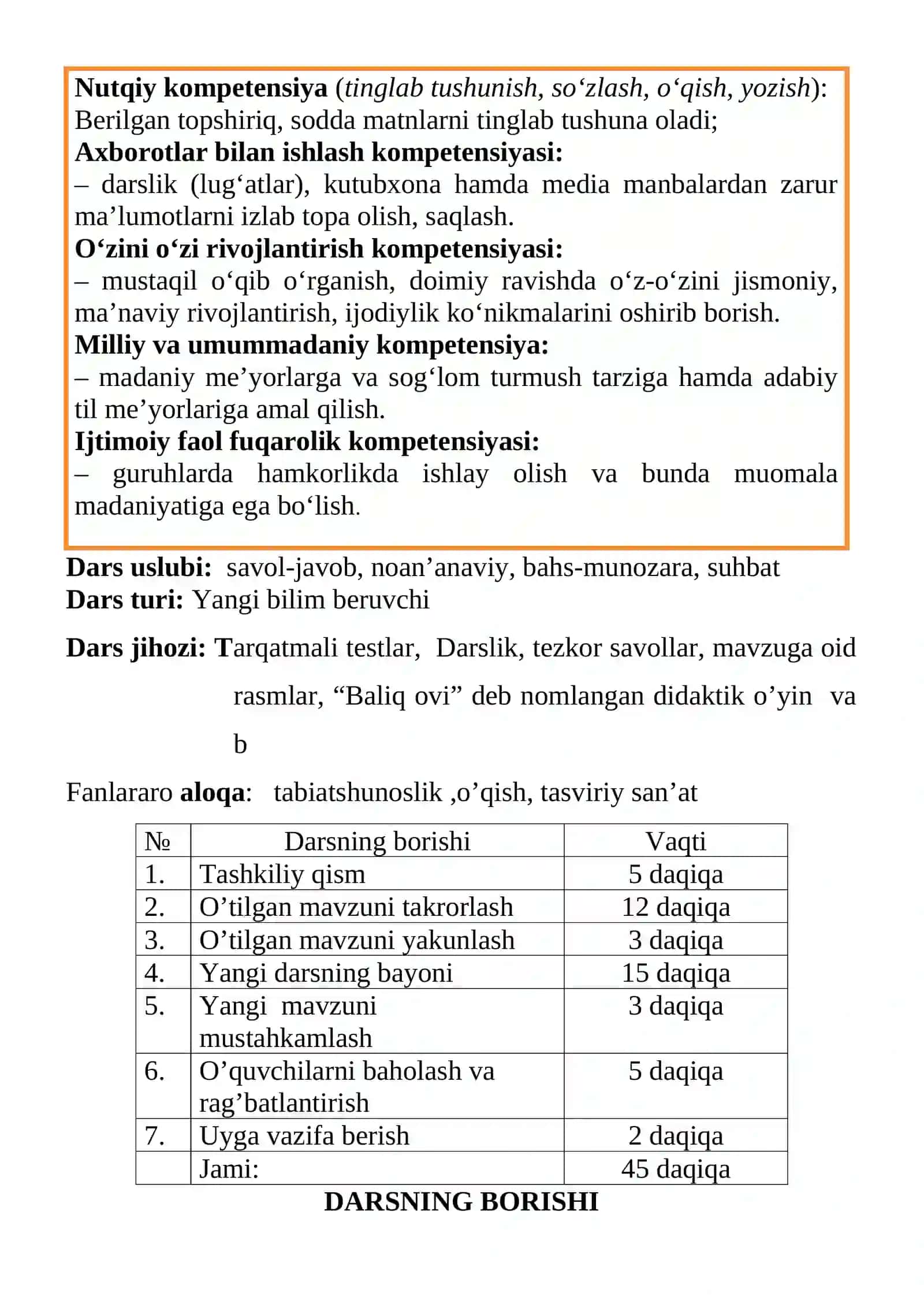 3-sinf Ona tili Sifat so'z turkumi mavzuda dars ishlanma 4
