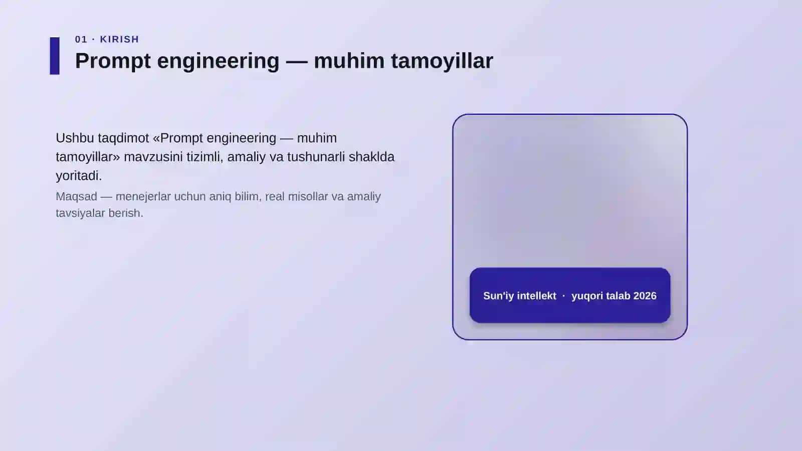 Prompt engineering — muhim tamoyillar 4