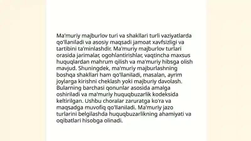 Ma'muriy majburlov. Ma'muriy rejimlar va ruxsat berish tizimi 4