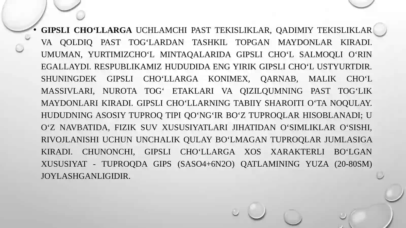 Qumli cho‘lda o‘suvchan yalpi 320 turning 174 tasi qumni sevuvchi 4