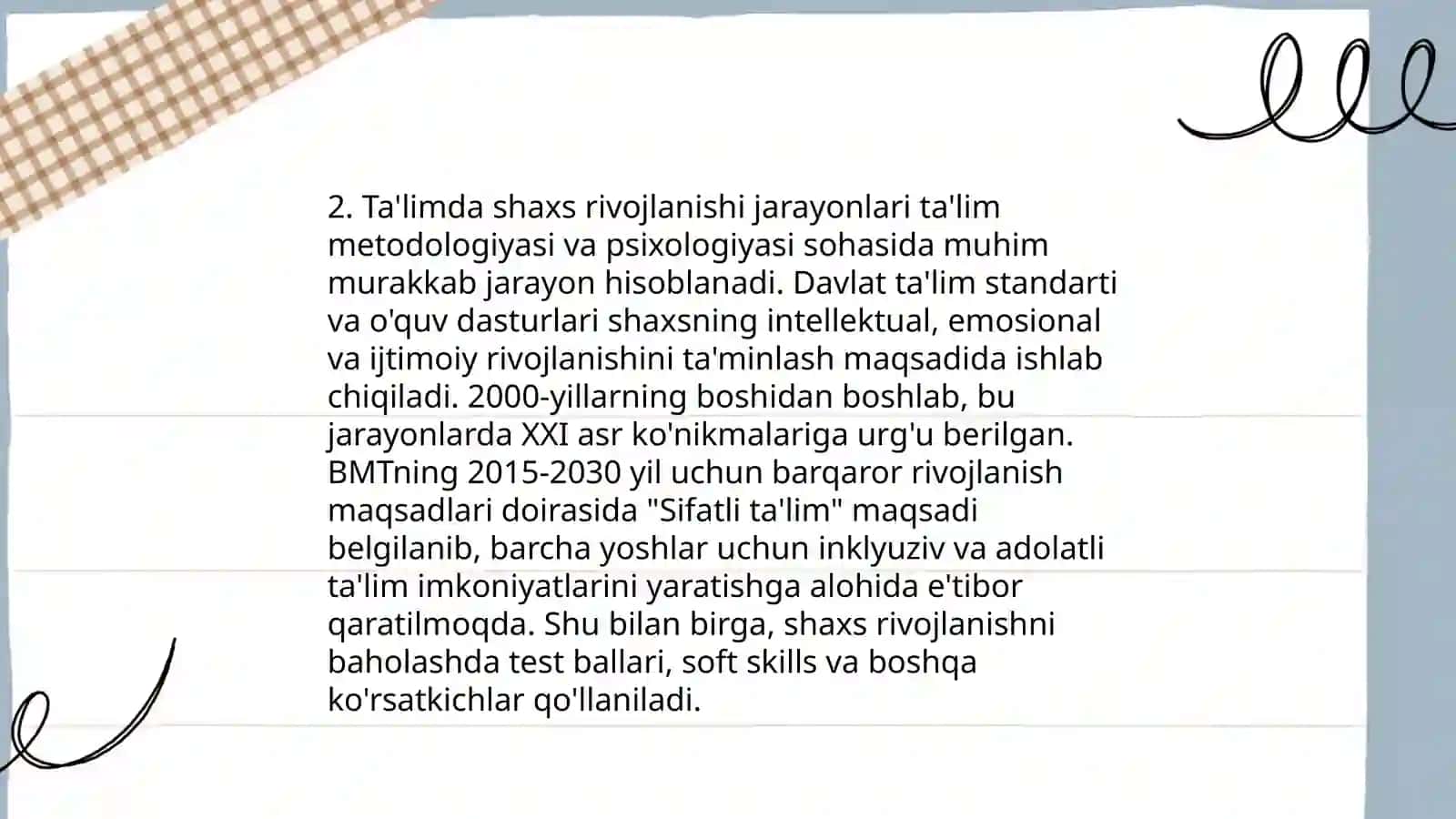 Pedagogika shaxs tarbiyasi va rivojlanish toʻgʻrisidagi fan, ilmiy - pedogogik tadqiqotlar metodologiyasi va metodlari 4