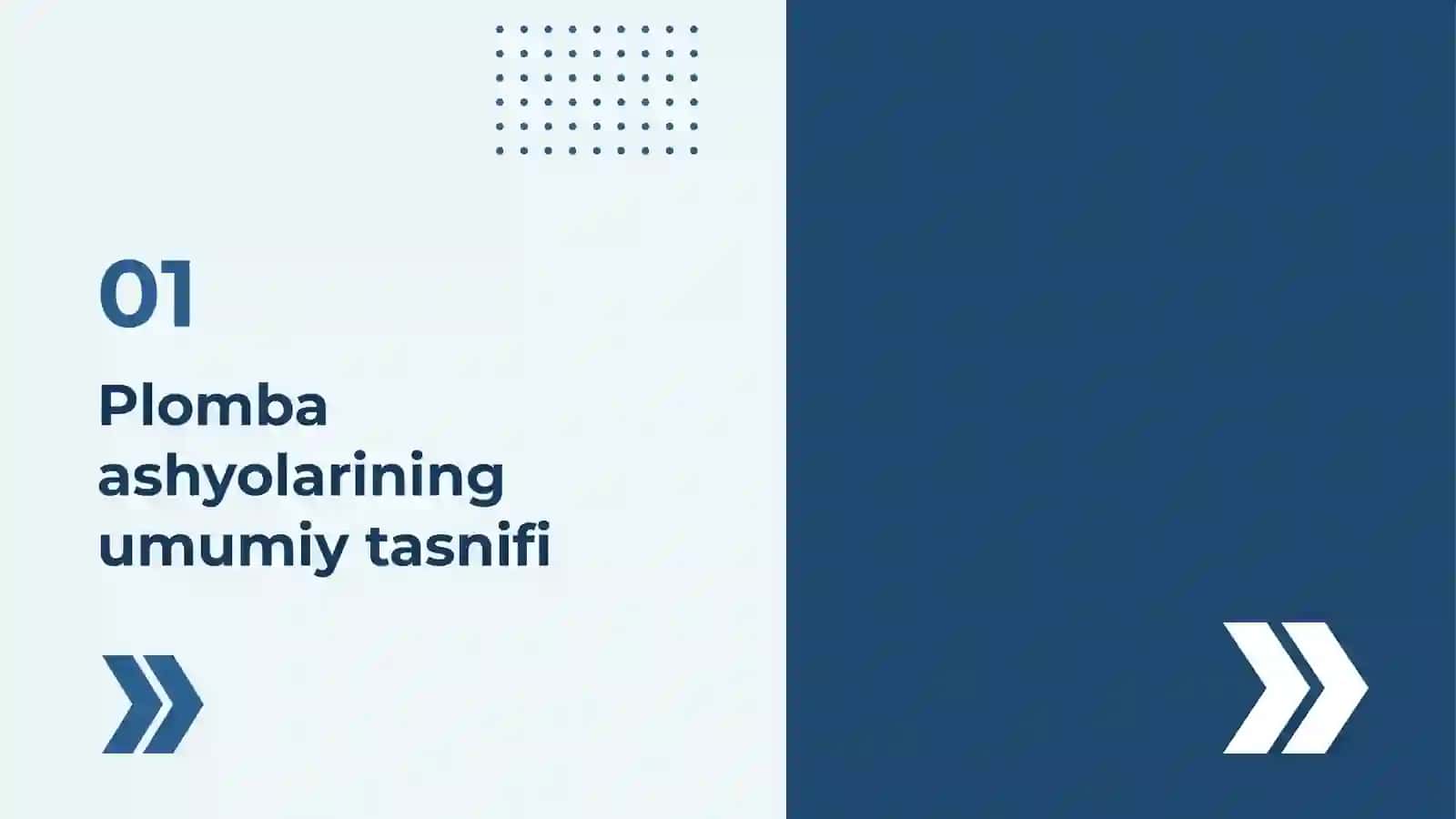 Plomba ashyolari tasnifi 4
