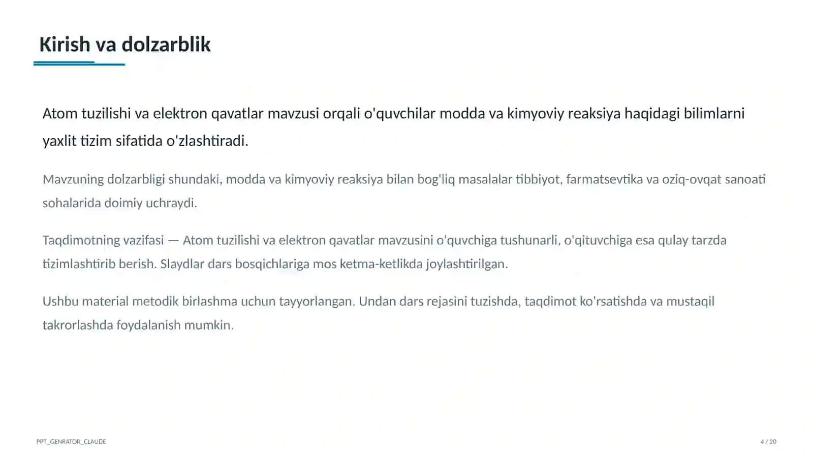 Atom tuzilishi va elektron qavatlar (8-sinf) 4