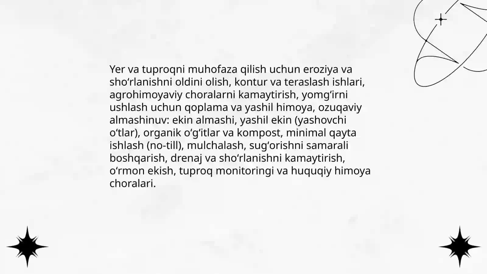 Tabiiy resurslarni tejash mavzusi 4