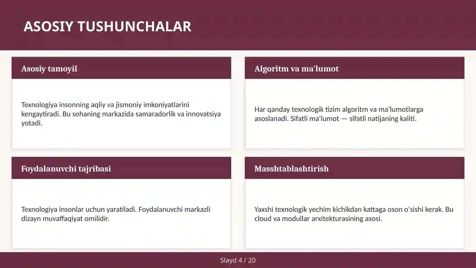 SI Etikasi va Xavfsizligi 4