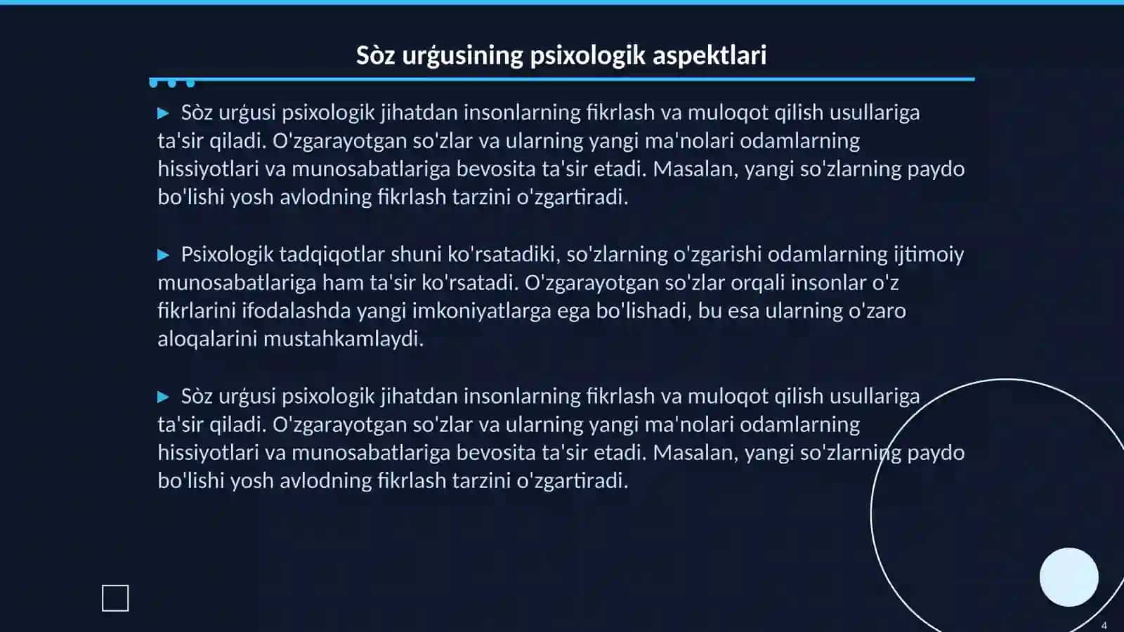 Sòz urģusi 4