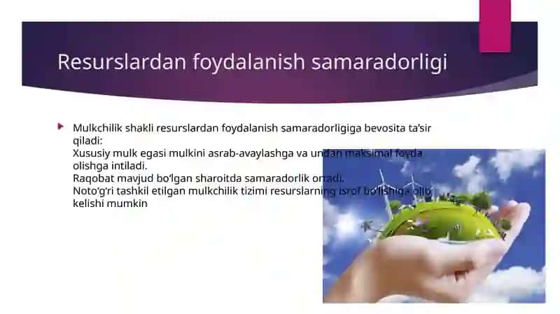 Mulkchilikning iqtisodiy va siyosiy jihatlari 4