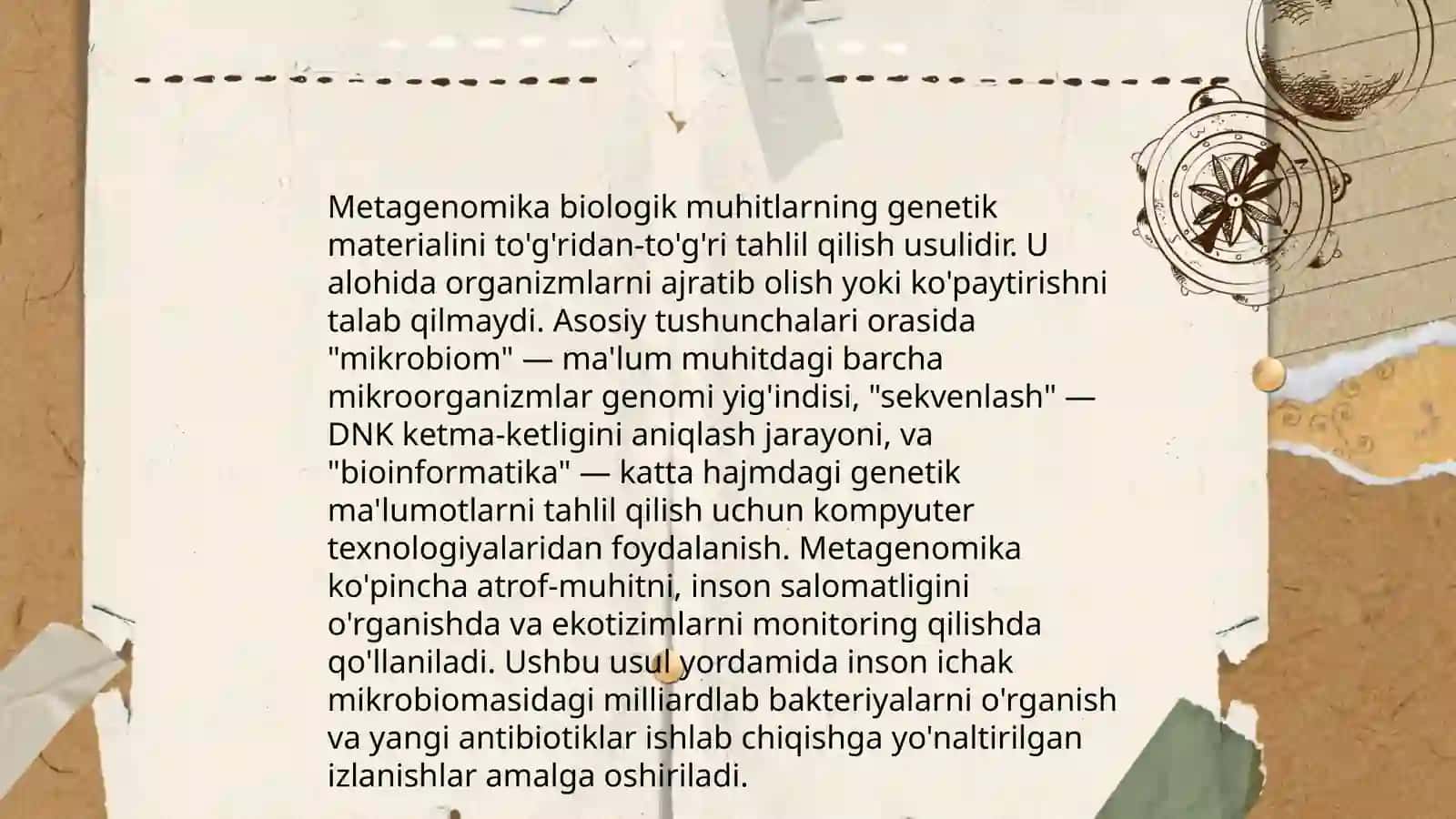 Mikrobiom va inson salomatligi metoginomika yondashuvi 4