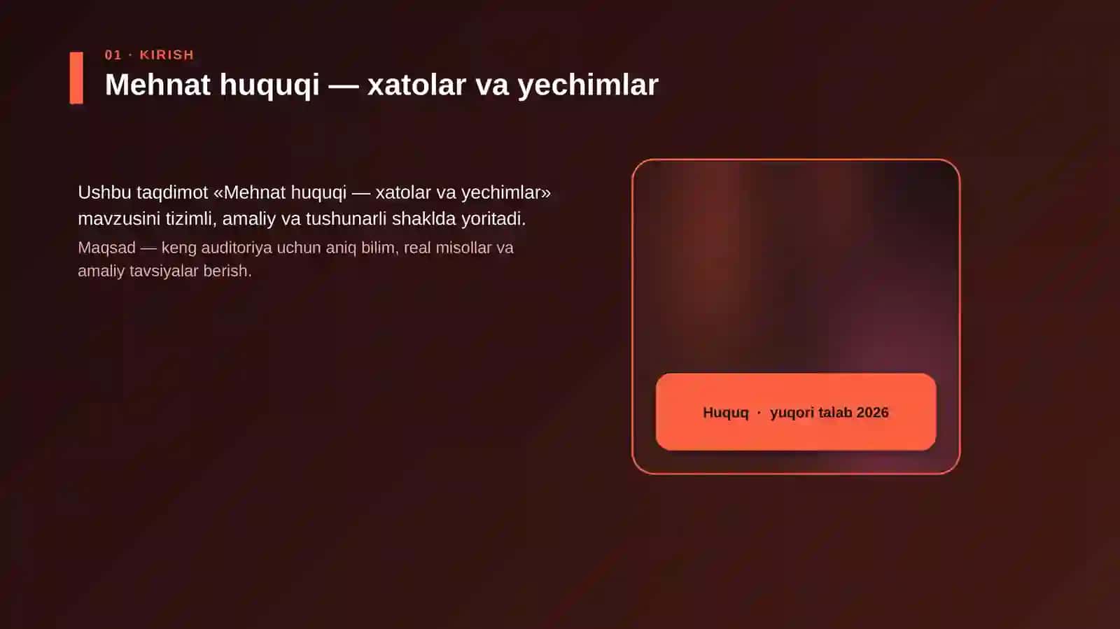 Mehnat huquqi — xatolar va yechimlar 4