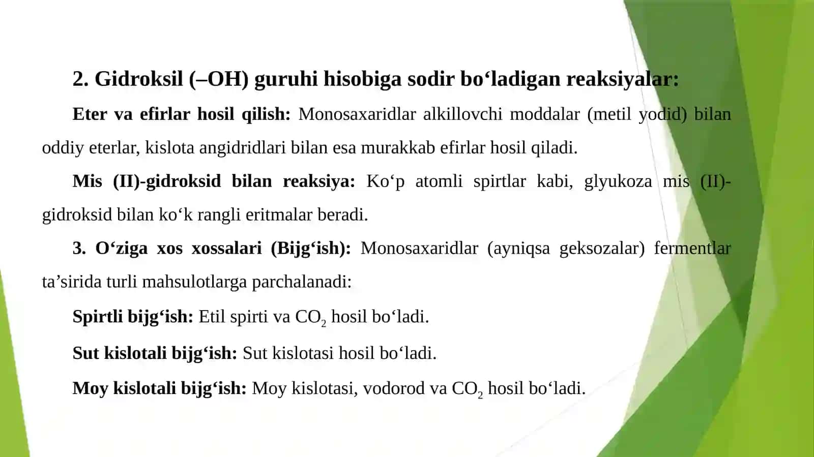 Uglevodlar.Monosaxaridlar tuzilishi va xossalari. Di,gomo va geteropolisaxaridlar tuzilishi va hossalari 4