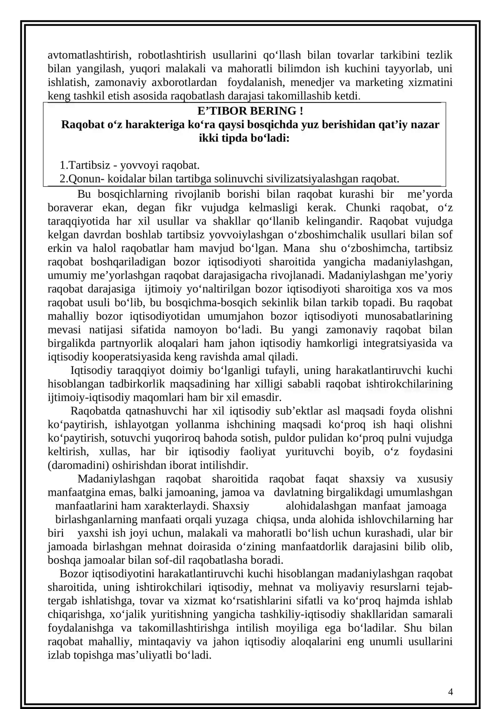 Raqobat va monopoliya 4